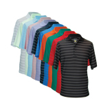 9806 Greg Norman Micro Pique Stripe Polo 